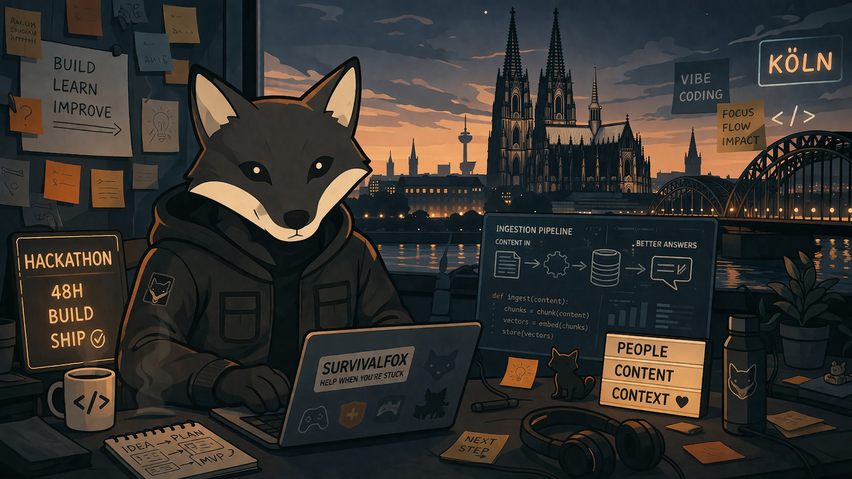 Nicht nur KI: Was beim Hackathon für SurvivalFox konkret geworden ist